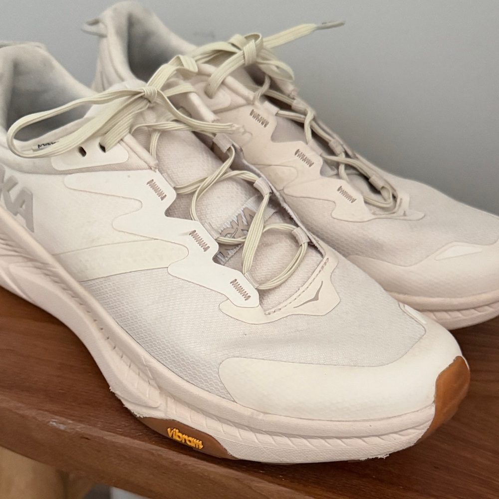 Hoka Transport womens sneakers in a color eggnog